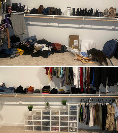 Before and After – Walk In Closet